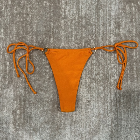 CANALUZ SWIM Corales Thong Bottom in Mango - Picture 2 of 3